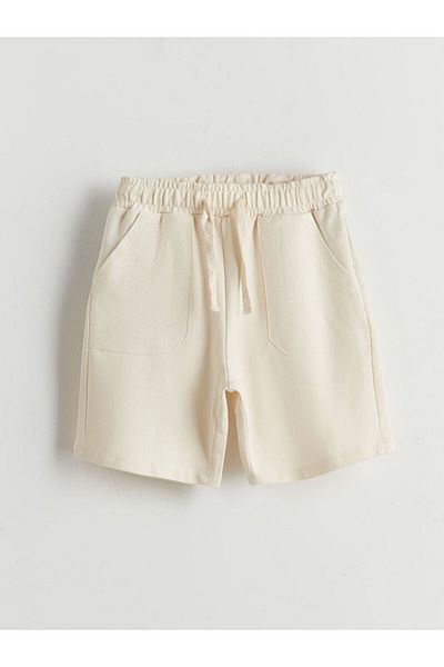 LC Waikiki Green Elastic Waist Boy's Shorts