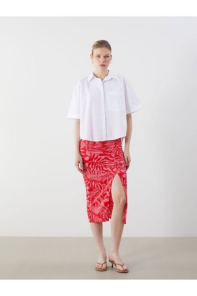 LC Waikiki Lcw Vision Oversize Poplin Women's Shirt