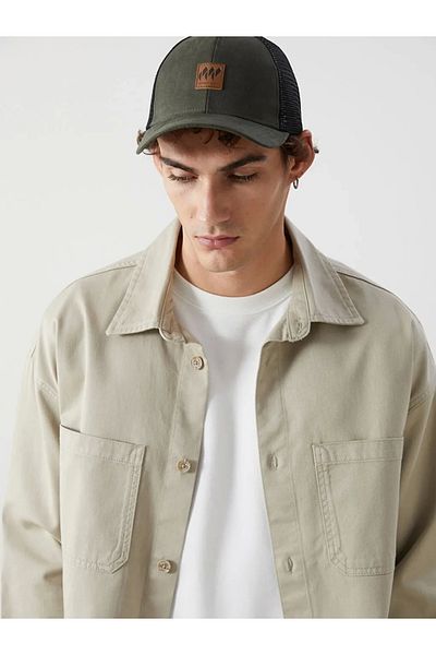 LC Waikiki Accessories Mesh Detailed Khaki Men's Cap Hat