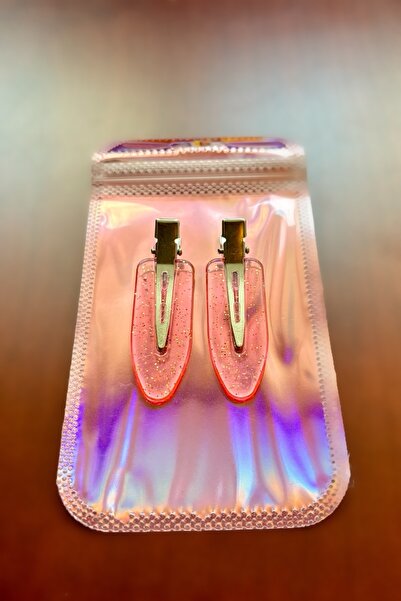 Metanoyaco 2'li iz yapmayan klips toka makyaj tokası (Turuncu)