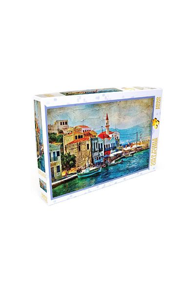 Gold Puzzle Puzzle Gold Puzzle - A Pretty Island in Mediterraenan Sea, 1000 piese