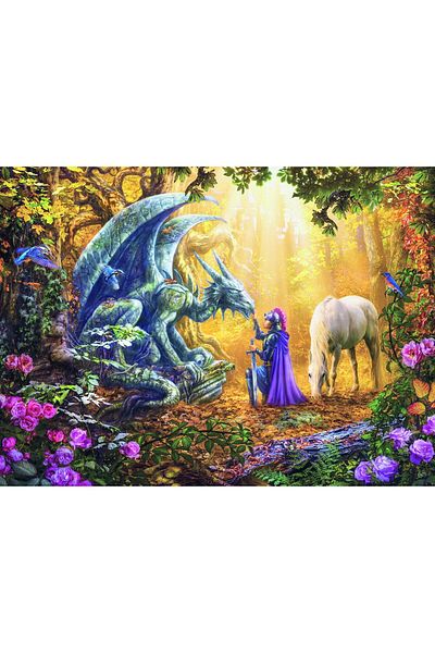 RAVENSBURGER Ravensburger Puzzle - Dragon, 500 pieces