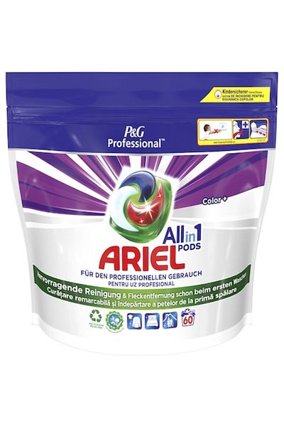 Ariel Detergent de rufe capsule Ariel Professional All in1 PODS Color+, 60 spalari