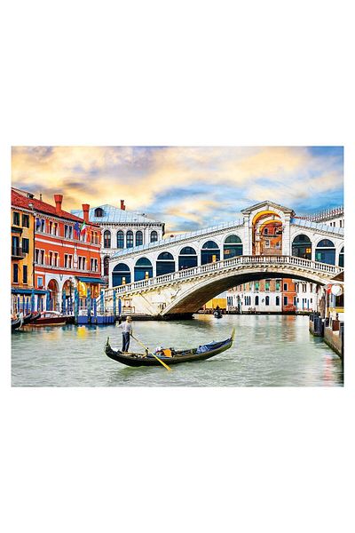 Eurographics Puzzle Eurographics - Venice - Rialto Bridge, 1000 piese