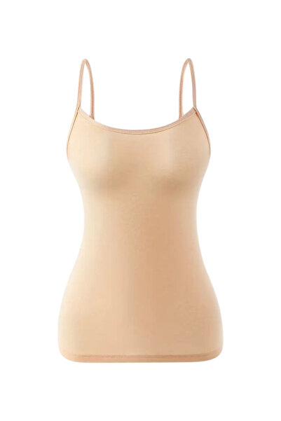 Özten 3 Pack Combed Cotton Ribbed Thread Strap Women's Undershirt Inci510