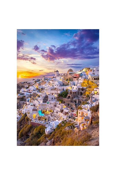Enjoy Puzzle 1000 pieces Enjoy - Sunset over Santorini