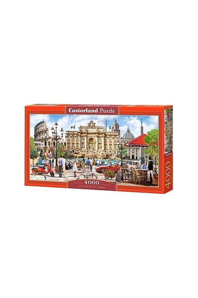Castorland Panoramic puzzle Castorland - Splendor of Rome, 4000 pieces