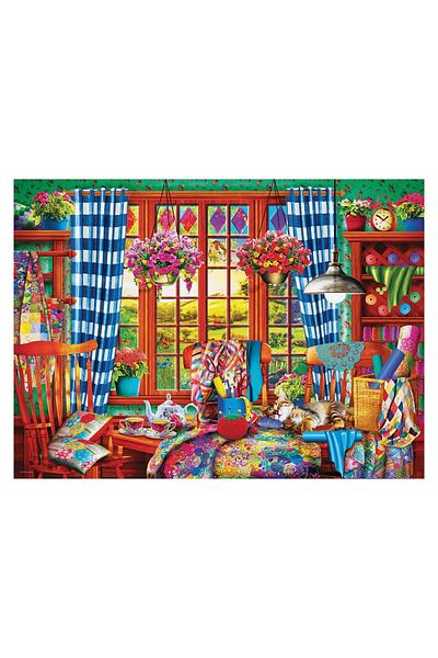 Eurographics Puzzle Eurographics - Patchwork Craft Room, 1000 pieces