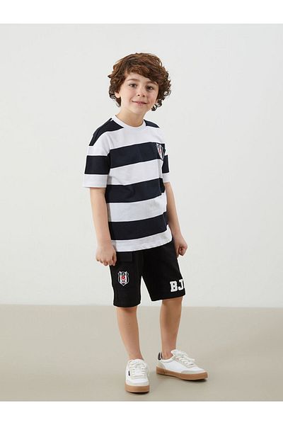 LC Waikiki Printed Boys' Shorts with Elastic Waist