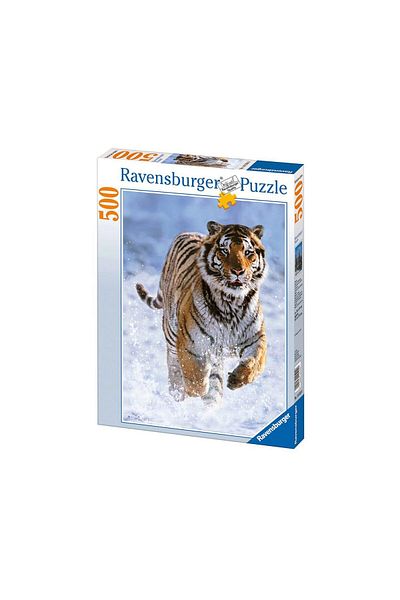 RAVENSBURGER 500 Piece Puzzle for Tiger and Snow - Rpo 144754