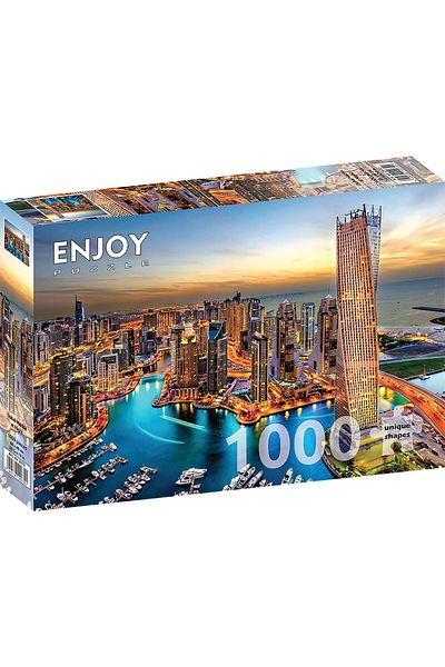 Enjoy Puzzle 1000 pieces ENJOY - Dubai Marina at Night