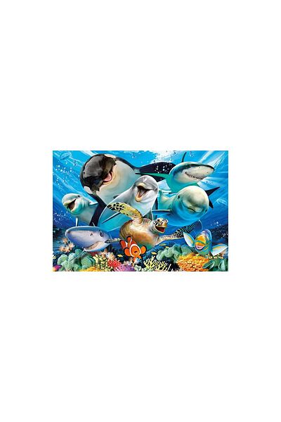 EDUCA Educa Puzzle - Underwater selfies, 500 pieces, includes puzzle glue