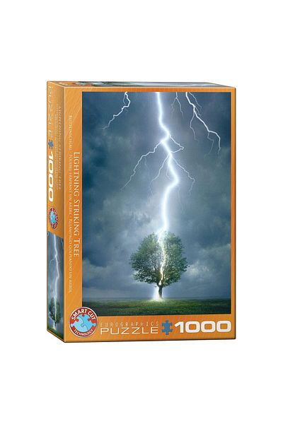 Eurographics Puzzle Eurographics - Lightning striking a tree, 1000 pieces