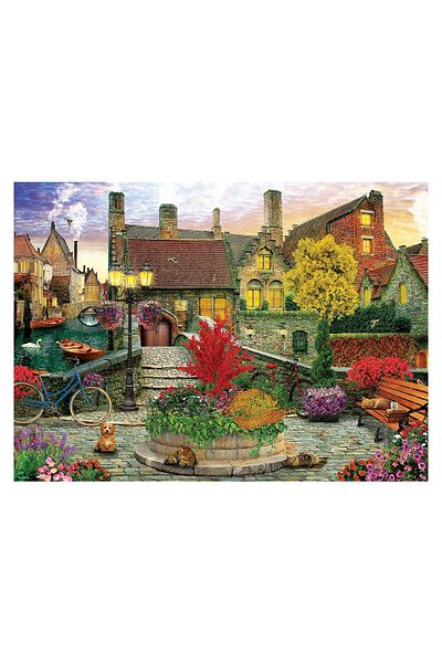 Eurographics Puzzle Eurographics - Dominic Davison: Old Town Living by Dominic Davison, 1000 pieces