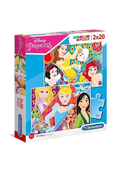 CLEMENTONI Комплект Дуо, Clementoni, Supercolor, Disney Princess, Пъзел, За м...