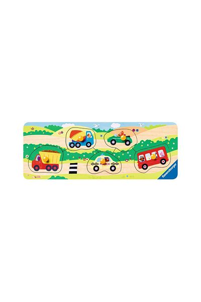 RAVENSBURGER Ravensburger wooden puzzle - Vehicles, 5 pieces