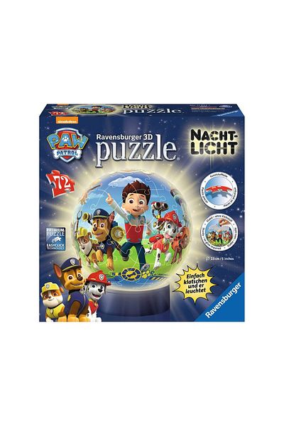 RAVENSBURGER Ravensburger globe puzzle - Paw Patrol, 72 pieces