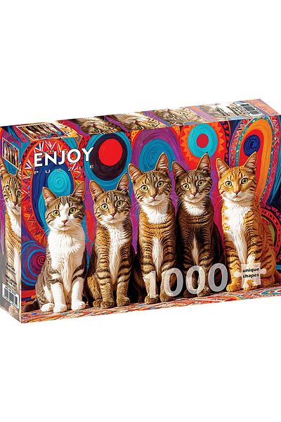 Enjoy Puzzle 1000 pieces ENJOY - Five Cats (Enjoy-2131)