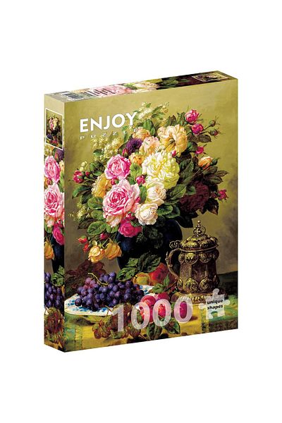 Enjoy Puzzle 1000 pieces Enjoy - Jean-Baptiste Robie: Still Life with Roses