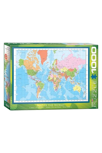 Eurographics Puzzle Eurographics - World Map, 1000 pieces