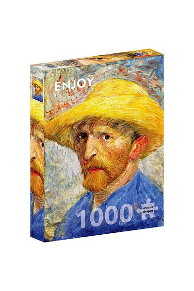 Enjoy Puzzle 1000 pieces Enjoy - Vincent Van Gogh: Self-portrait with a Straw Hat