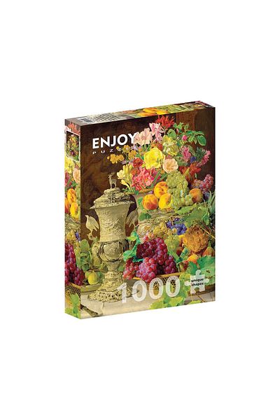 Enjoy Puzzle 1000 piese Enjoy - Ferdinand Georg Waldmuller: Still Life with Fruits