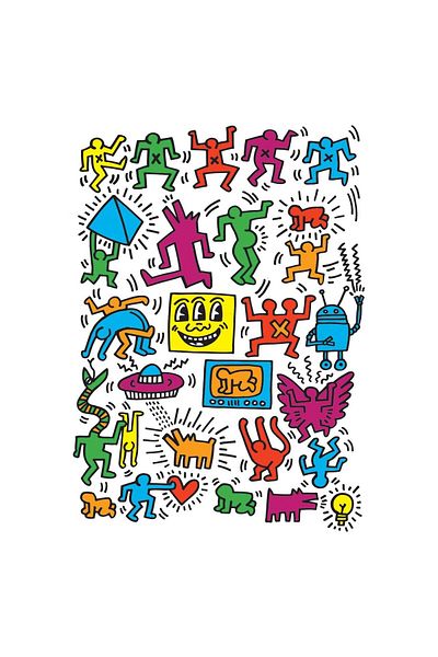Eurographics Puzzle Eurographics - Keith Haring: Collage by Keith Haring, 1000 pieces