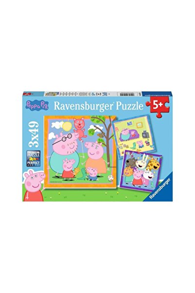 RAVENSBURGER Παζλ 3x49 τεμάχια - Πέππα Πιγκ