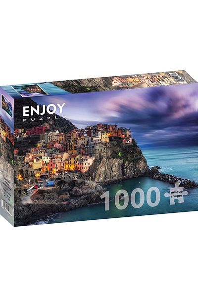 Enjoy Puzzle 1000 pieces Enjoy - Manarola at Dusk, Cinque Terre, Italy