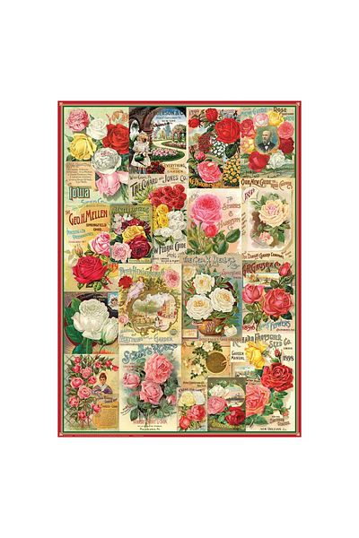 Eurographics Puzzle Eurographics - Roses Seed Catalogue, 1000 pieces