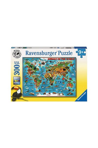 RAVENSBURGER Puzzle Ravensburger - Animals around the World, 300 piese XXL