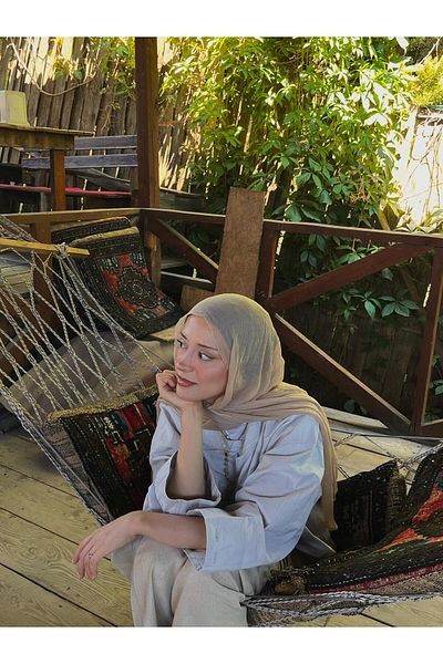 OX-RA Aura Beige Comfort Shawl
