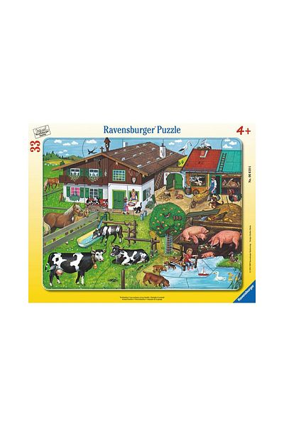 RAVENSBURGER Ravensburger Puzzle - Animal Families, 33 pieces