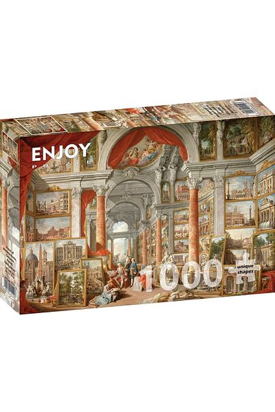 Enjoy Puzzle 1000 pieces Enjoy - Paolo Panini: Views of Modern Rome