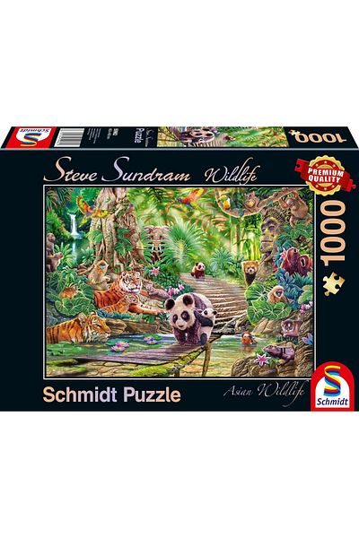 Schmidt 1000 piece puzzle Schmidt - Steve Sundram: Asian Wildlife
