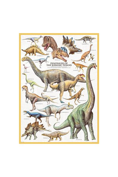 Eurographics Puzzle Eurographics - Dinosaurs of the Jurassic, 1000 piese
