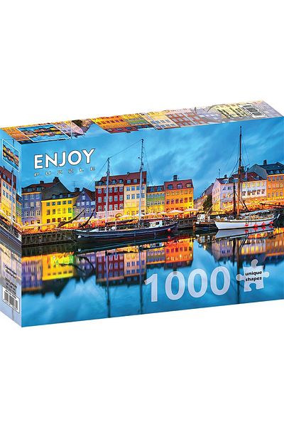 Enjoy Puzzle 1000 pieces ENJOY - Copenhagen Old Harbor