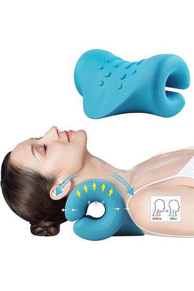 OEM Pernă cervicală portabilă pentru relaxarea gâtului și umerilor, ameliorarea durerii, îmbunătățirea curbelor