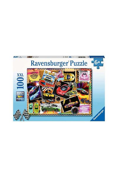 RAVENSBURGER Ravensburger Puzzle - Race Cars, 100 pieces XXL