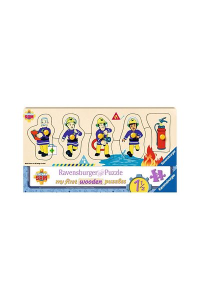 RAVENSBURGER Ravensburger Wooden Puzzle - Wooden Fireman Sam, 5 pieces