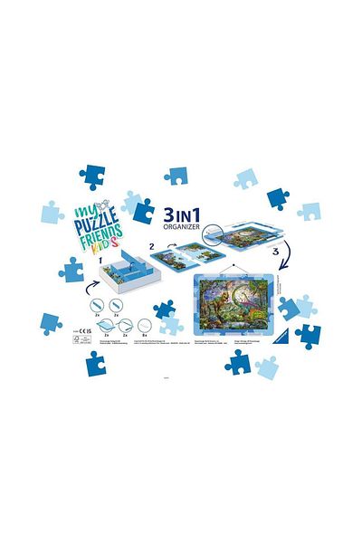 RAVENSBURGER 3 In 1 Puzzle Organizer, Blue