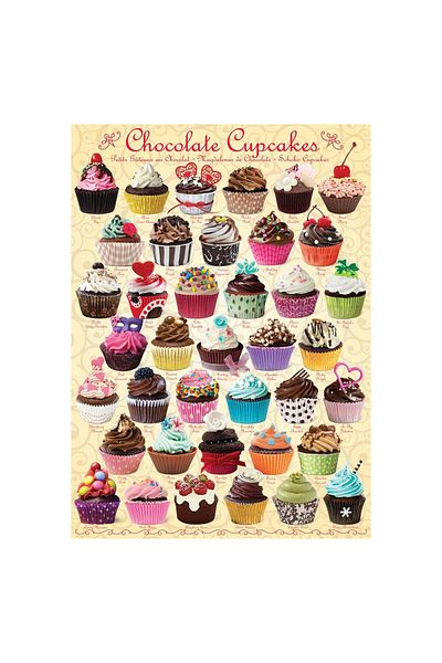 Eurographics Eurographics Puzzle - Chocolate Cupcakes, 1000 pieces