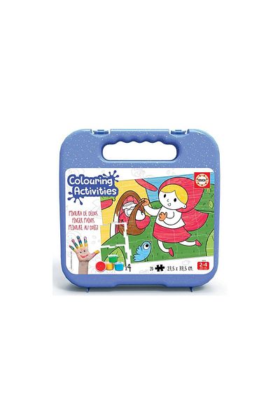 EDUCA Educa coloring puzzle - Little Red Riding Hood Coloring Puzzle, 20 pieces