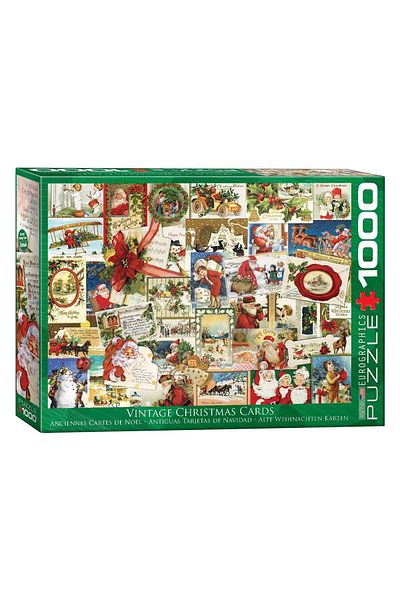 Eurographics Puzzle Eurographics - Vintage Christmas Cards, 1000 pieces