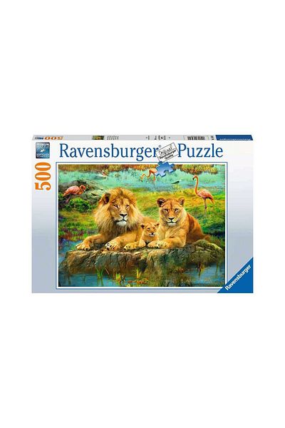 RAVENSBURGER Ravensburger Puzzle - Lion Family, 500 pieces