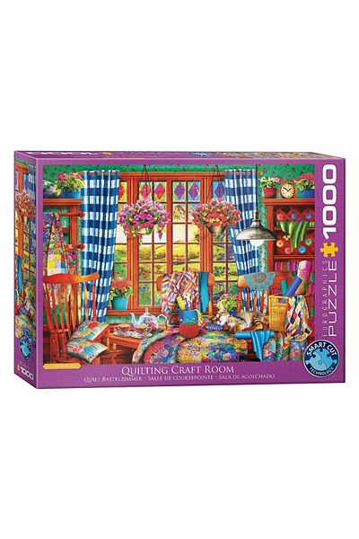 Eurographics Puzzle Eurographics - Patchwork Craft Room, 1000 pieces