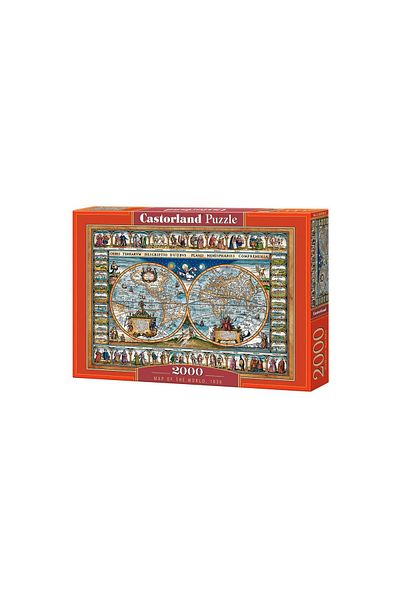 Castorland Puzzle Castorland - Map Of The Word, 2000 pieces