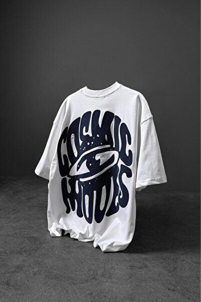 KUN SPORTSWEAR COSMIC BACK PRINT ΛΕΠΤΟΜΕΡΗΣ OVERSIZE UNISEX T-SHIRT