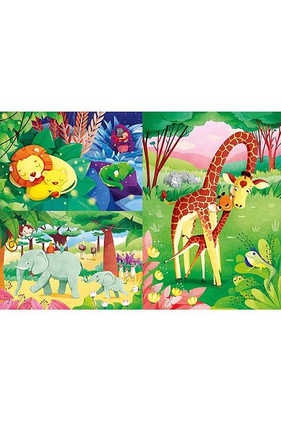 CLEMENTONI Puzzle 3x48 pieces Clementoni - Animals of the Savannah