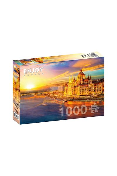 Enjoy Puzzle 1000 pieces Enjoy - Hungarian Parliament at Sunset, Budapest